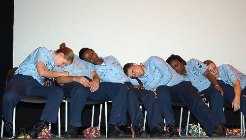 US_Navy_During_a_DUI_safety,_Sailors_are_hypnotized_and_put_in_various_comical_situations_at_the_Naval_Air_Station_Oceana_theater
