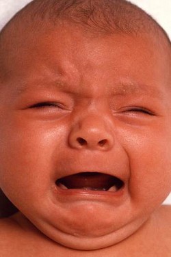 baby crying because he is constipated