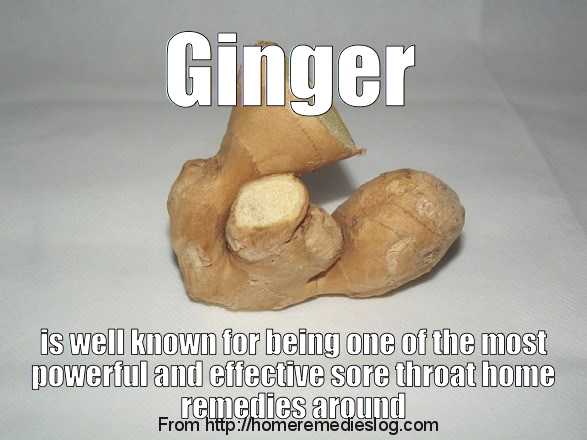 ginger for sore throat remedy - meme