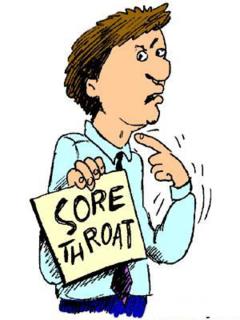 sore throat cartoon